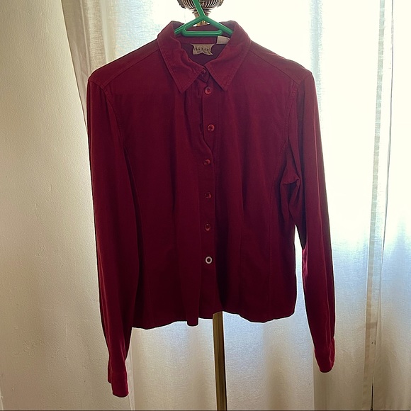 Tsunami Vegan Microsuede Button-Down Shirt - Picture 2 of 4